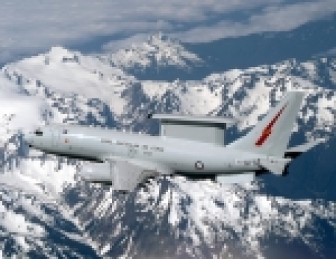 Boeing  successfully conducted the first in-flight test of the Northrop Grumman Multi-mode Electroni