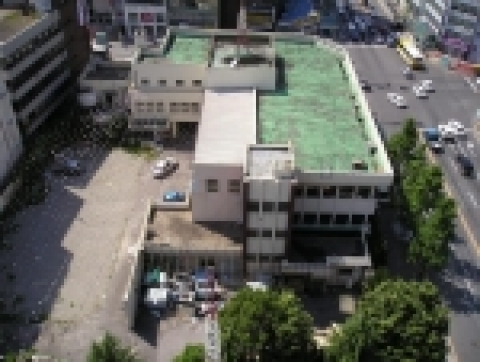 위에서 본 舊.한국은행 건물