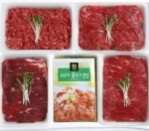 행운경매. 한우 정육 2.4kg(90,000)을 1천원대 경매가에 각각 100명씩 낙찰받을 수 있다.