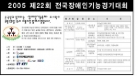 제22회 전국장애인기능경기대회