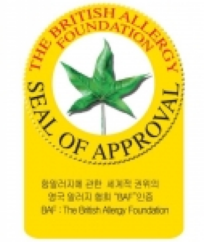 LG전자「싸이킹멀티- 안티알러지」 청소기가 지난 7월 획득한 영국 알러지협회(BAF: The British Allergy Foundation)의 인증 마크