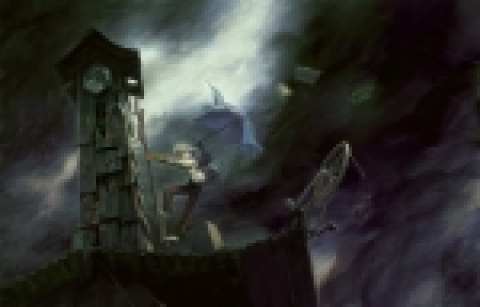 이번에는 전시되는 디지털아트 이미지. 이규현 [노인과 시계탑]