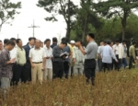 “녹채콩” 현장실증평가회 장면