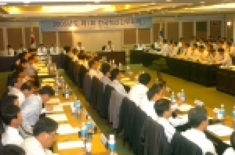 전국혁신간부회의 개막에 앞서 실시된 곽결호 사장의 경영혁신 특강
