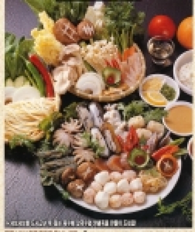 정성본샤브수끼칼국수 백석점의 등심(해물)샤브칼국수와 등심(해물)샤브샤브수끼세트