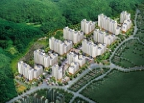 불광 2구역 현대아파트 조감도