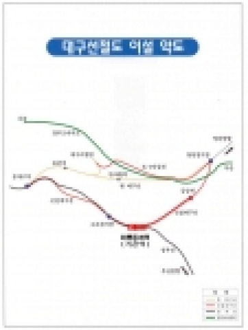 대구선 이설 약도