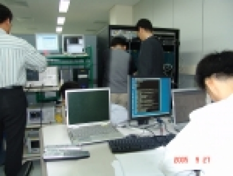 지난 9월말부터 10월초에 ETRI가 실시한 성능평가시험(BMT) 장면