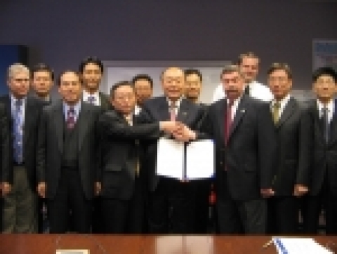 JCI社와 수출계약 MOU 체결 사진