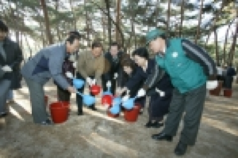 소나무 막걸리주기 행사