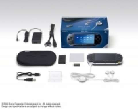 「PSP? Giga Pack」 (PSP-1005 G1)는 PSP? 본체와 AC 어댑터, 배터리 팩, 리모콘 부착 이어폰, 파우치, 손질용 수건, USB 케이블 그리고 받침대로 구성되며, 특히 다양한 엔터테인먼트 컨텐츠를 PSP?로 더욱 쉽고 편리하게 활용할 수 있도록, 1GB Memory Stick PRO Duo™를 기본 제공한다.