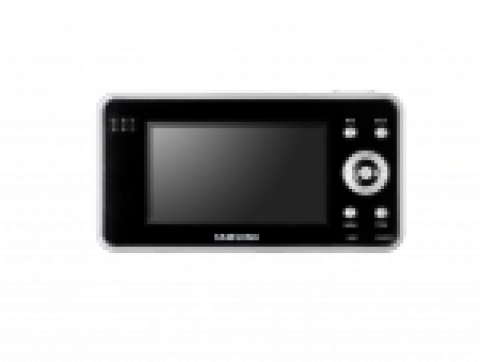 CES2006 최고 혁신상을 수상한 삼성전자 4인치 포터블 멀티미디어 플레이어 YM-P1. TV와 연결하여 TV 수신 방송을 직접 녹화할 수 있다.