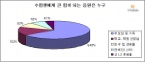 비타에듀가 실시한 '누구의 응원이 가장 큰힘이 되는가' 설문 결과