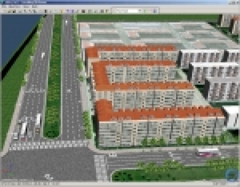 중국측회국 3D 시스템 화면