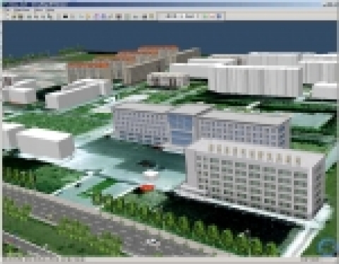 중국측회국 3D 시스템 화면