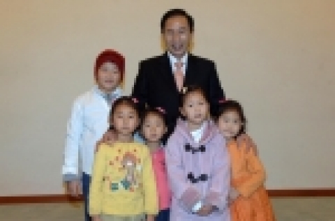 1사1촌 구병리 자매결연마을 아이들과 이명박서울시장