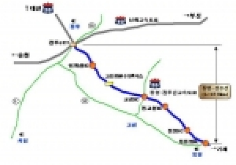 통영-대전고속도로 마지막 구간인 통영-진주구간(47.9km)이 개통됨으로써 통영-진주간 주행시간이 1시간에서 30분으로 단축되어 연간 580억원의 물류비 절감이 기대된다.