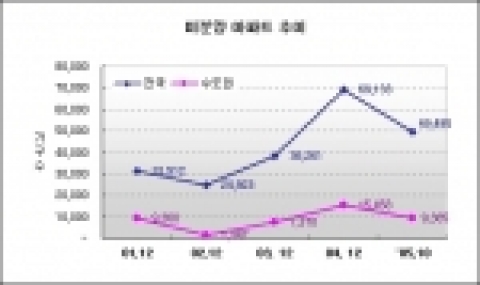 2005년은 미분양 소진의 해