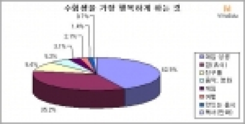 비타에듀가 실시한 '자신을 가장 행복하게 하는 것' 관련 설문결과