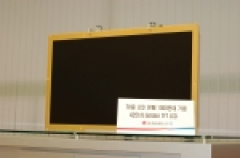 LG.Philips LCD가  TV용 LCD 제품을 고객에게 감사의 의미로 제공하기 위해 특별 제작한 42인치 금장 LCD.