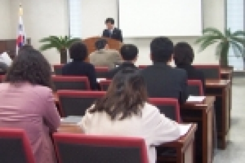 교육장 특강장면