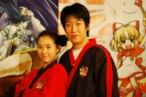 Let's 포포루의 진행을 맡은 VJ손미희와 박상현