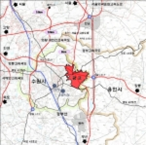광교신도시 위치도
