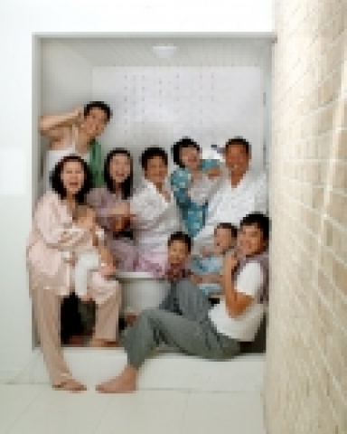 잎새달에서 촬영한 가족사진