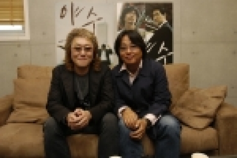 '야수' 김성수 감독(우)과 가와이 켄지 음악감독(좌)