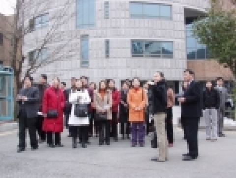 중국 후난대학 관계자 캠퍼스 투어 및 교육환경 시찰