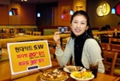 현대카드(www.hyundaicard.com)는 쇼핑카드 현대카드S와 여행·레저카드 현대카드W에 피자헛 할인 서비스를 추가 한다고 24일 밝혔다. 화요일에는 30%가 할인되고, 그