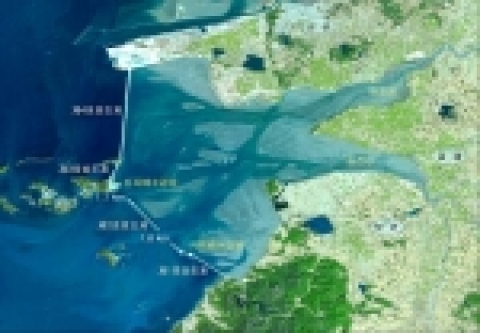 새만금지역 위성사진