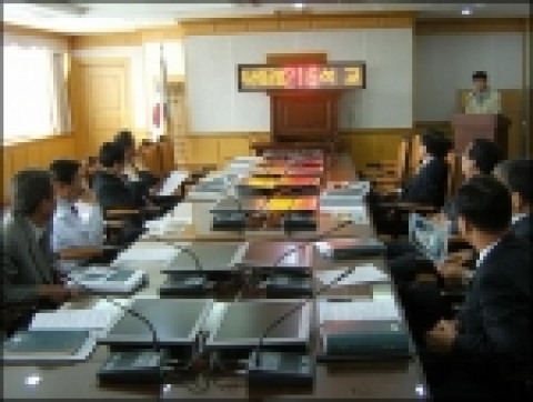시내버스 행선지판 자동변경장치(LED)설치 시연
