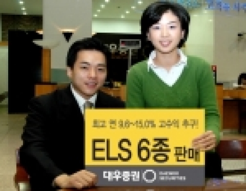 대우증권은 9일부터 10일까지 이틀간 新조기상환형 등 ‘ELS 6종’을 공모한다.