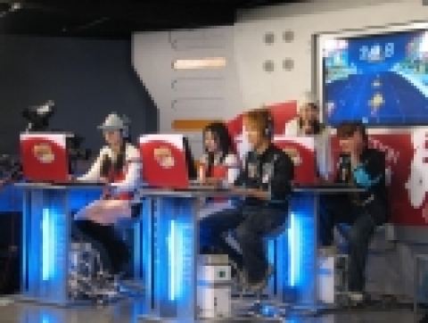 온게임넷 모두의 리그 '리듬배틀 알투비트' 방송 녹화 모습