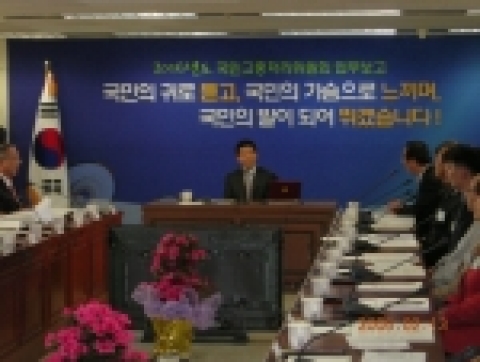 고충처리위원회의 대통령 업무보고