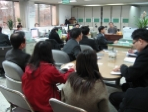 허경태 청장과 전직원과의 대화