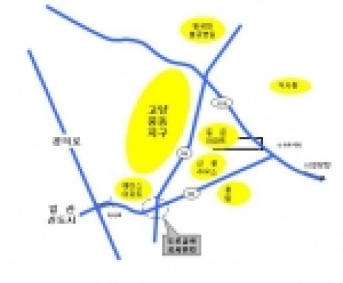 풍동사거리 도로굴착 위치도