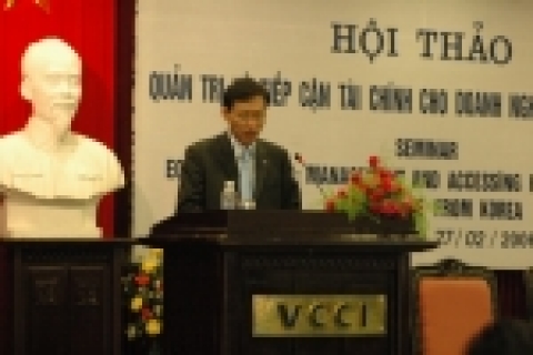 이상준 회장의 베트남 VCCI와 공동 세미나 주제발표
