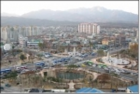 방학사거리 친수공간 전경