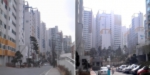 덕소 두산 위브 단지 내 전경