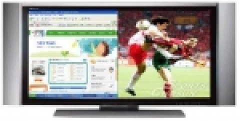 LCD TV 'Max Vine'은 TV를 시청하면서 인터넷검색이 가능하다