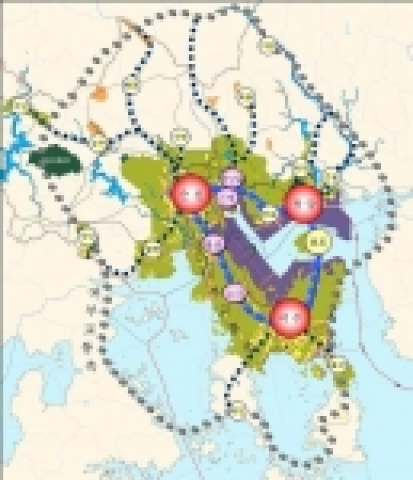 2025년 광양만권 광역도시계획 구상도