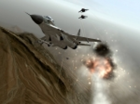 「ACE COMBAT ZERO」게임 스크린샷의 예