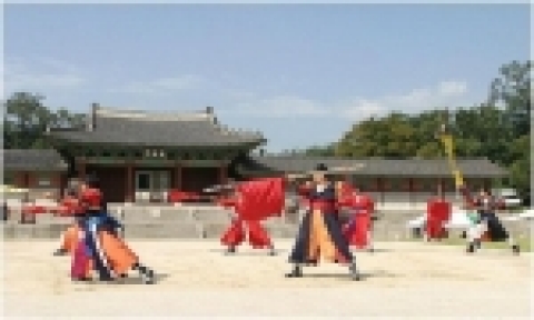 24반 무예 기창시범 장면