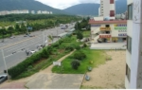 창원시 남산시외버스정류장 주변 완충녹지한 모습