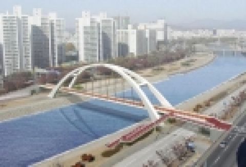 신천 희망보도교 설치공사 조감도