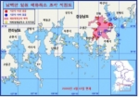 마비성패류독소 발생해역도