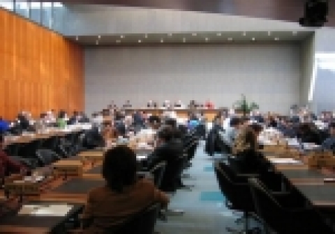 지난해 11월 WTO 수산보조금 회의 장면