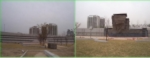 벽천분수와 인공암벽
